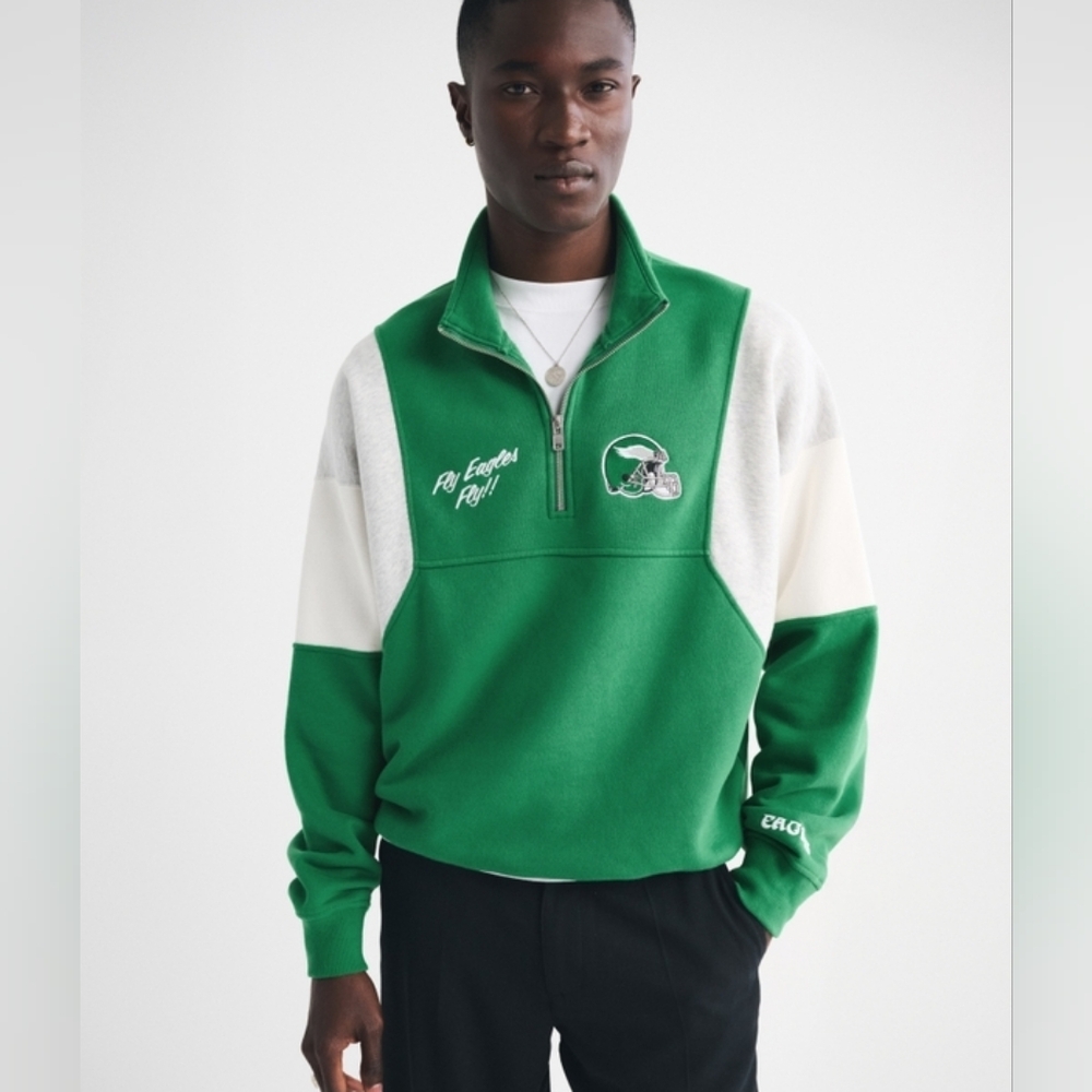 Abercrombie & Fitch NFL Eagles Quarter Zip
